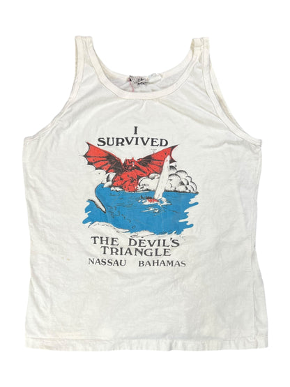 Vintage 90s I survived the Devil’s Triangle tank top (S)