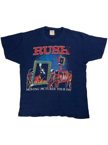 Vintage 1981 RUSH Moving Pictures Tour band tee (M)