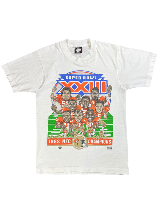 Vintage 1988 Salem Sports San Francisco 49ers caricature tee (S)
