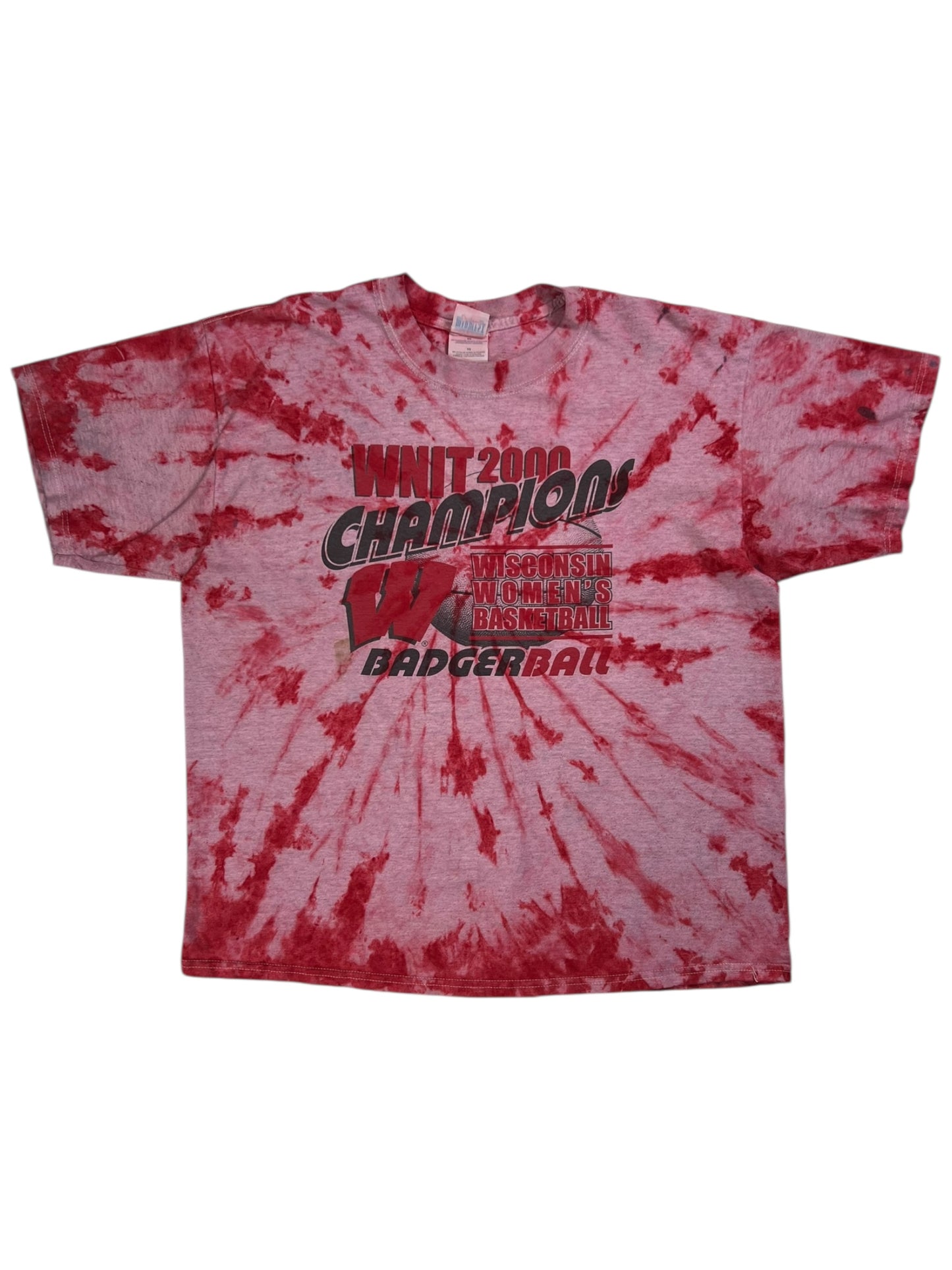 Vintage 2000 Wisconsin Badgers women’s basketball champs tie dye tee (XL)