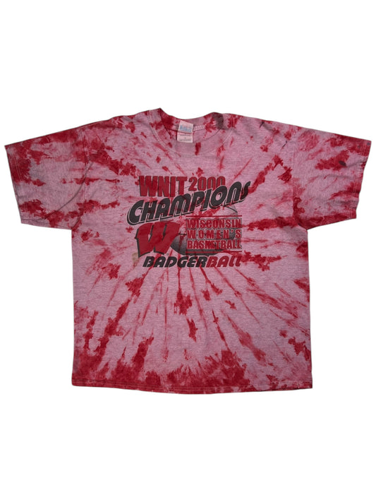 Vintage 2000 Wisconsin Badgers women’s basketball champs tie dye tee (XL)