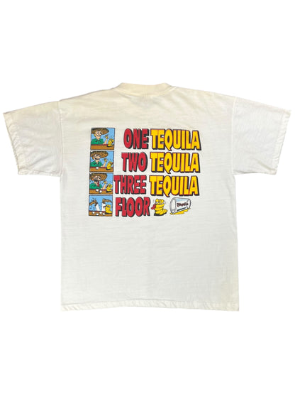 Vintage 90s One Tequila Two Tequila Three Tequila FLOOR tee (L)