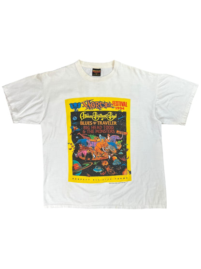 Vintage 1994 Brockum H.O.R.D.E festival The Allman Brothers Band Blues Traveler tee (L)