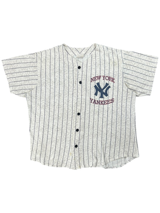 Vintage 90s New York Yankees pin stripe jersey (XL)
