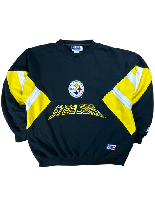 Vintage 90s Starter Pittsburgh Steelers color block crewneck (XL)