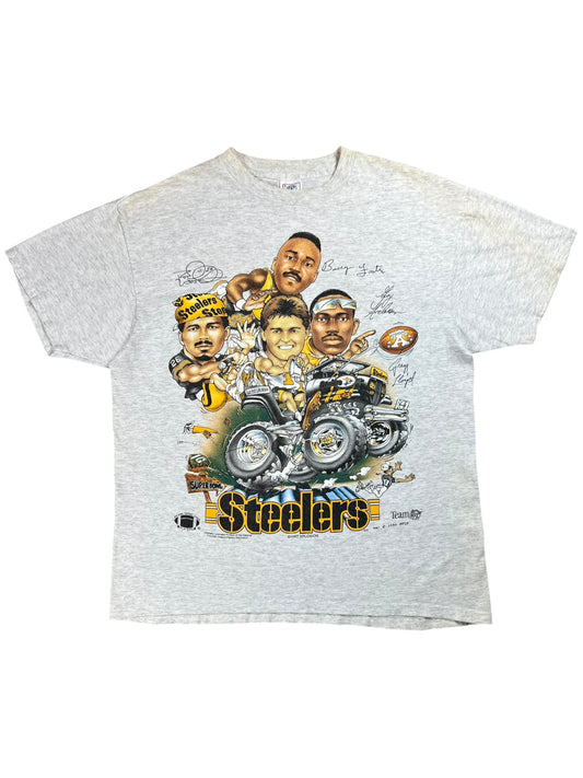 Vintage 1994 Pittsburgh Steelers caricature Shirt Xplosion tee (L)