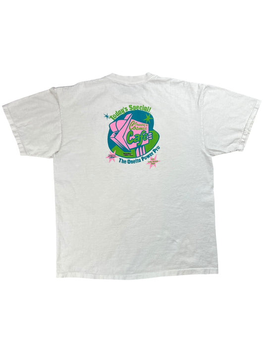 Vintage 90s Oneita Power Pro Cosmic Cafe shirt shirt tee (XL)