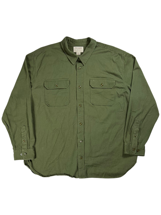 Y2K C.C. Filson Co. Seattle Washington button up shirt (XXXL)