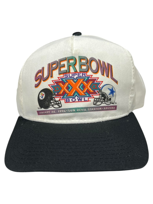 Vintage 1996 Pittsburgh Steelers Dallas Cowboys Super Bowl SnapBack