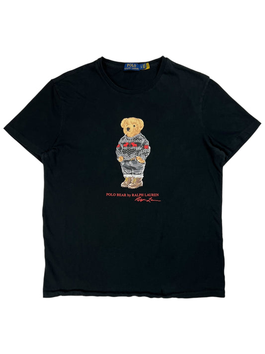 Y2K Polo Ralph Lauren Polo Bear black tee (L)