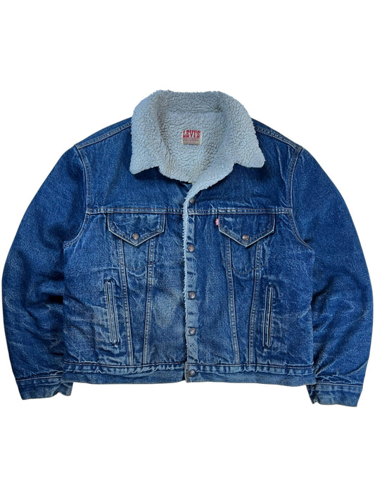 Vintage 80s Levi’s Sherpa lined Type 3 denim jacket (XL)