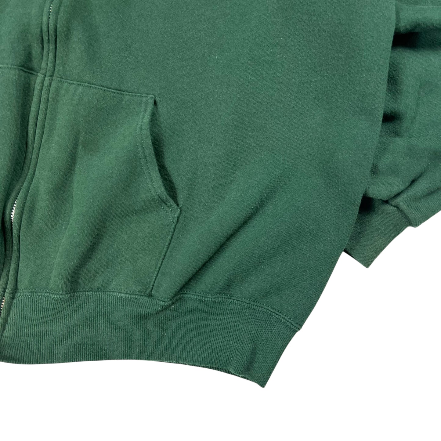 Vintage 90s Jerzees green full zip up hoodie (XL)