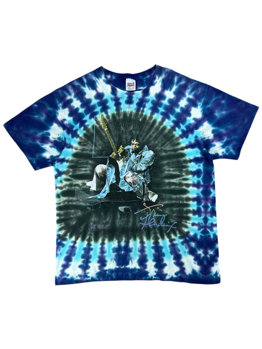 Vintage 1997 Jimi Hendrix Foxy Lady tie dye band tee (XL)