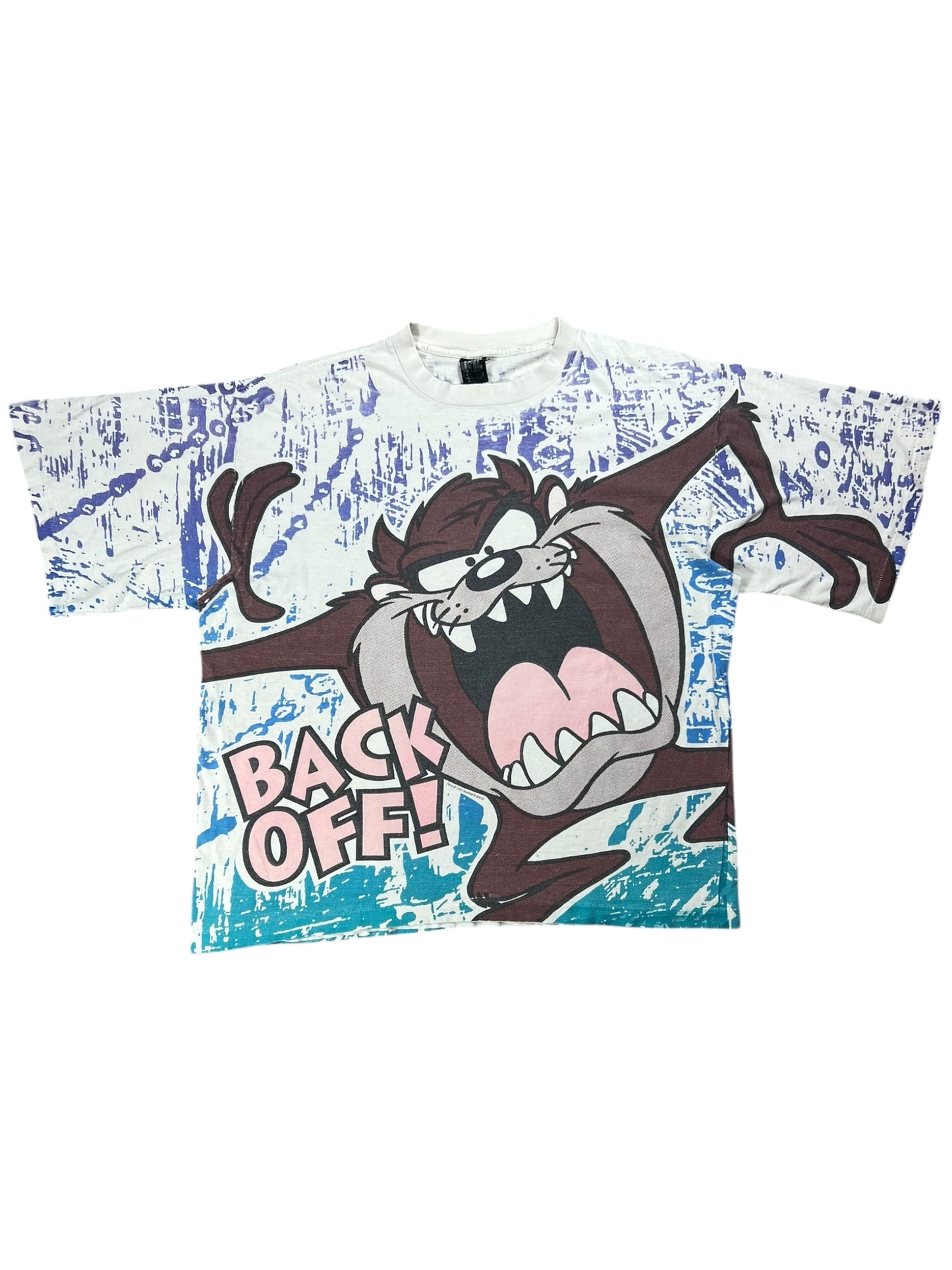 Vintage 1993 Looney Tunes Taz Tasmanian Devil all over print tee (XXL)