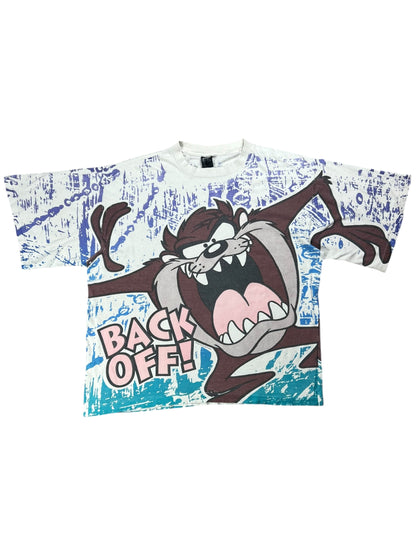 Vintage 1993 Looney Tunes Taz Tasmanian Devil all over print tee (XXL)