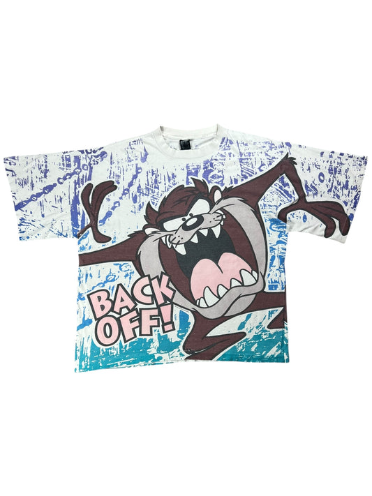 Vintage 1993 Looney Tunes Taz Tasmanian Devil all over print tee (XXL)