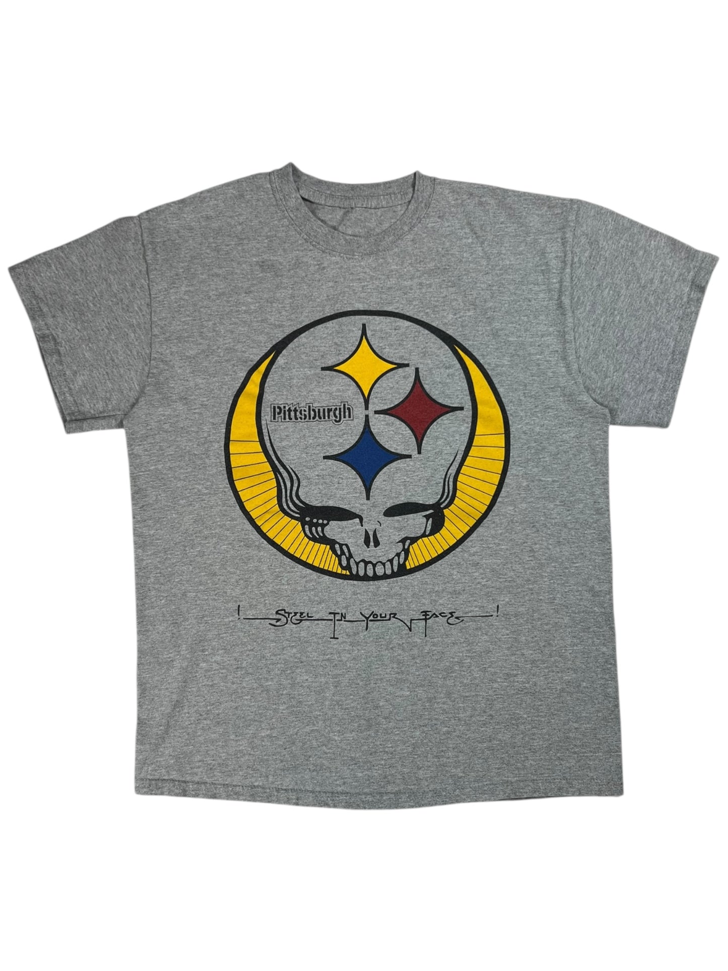 Vintage Y2K Grateful Dead Pittsburgh Steelers Steel Your Face band tee (S)