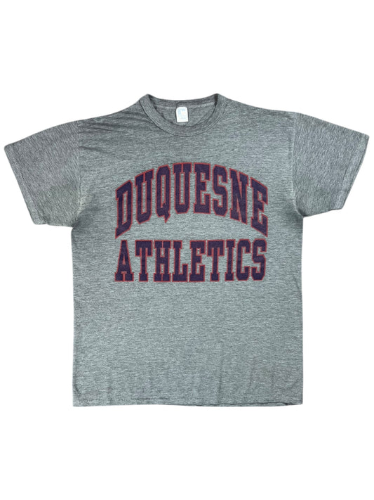 Vintage 90s Russell Athletic Duquesne University Athletics faded tee (L)