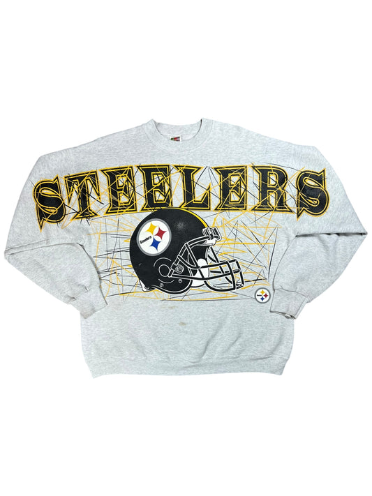 Vintage 90s Pittsburgh Steelers spell out crewneck (XL)
