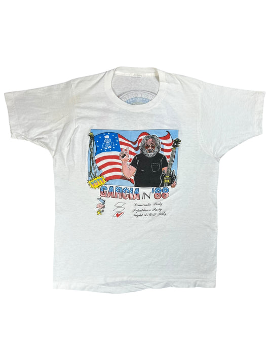 Vintage 1988 Grateful Dead Jerry Garcia for President band lot tee (L)