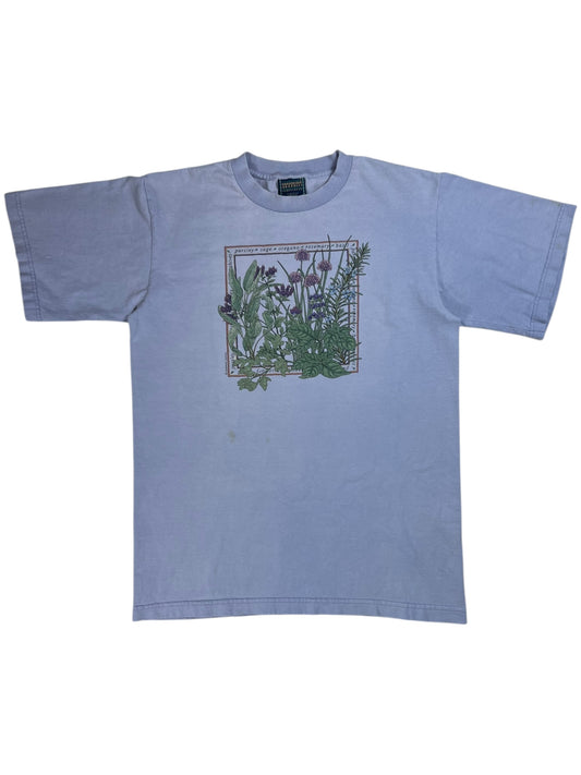 Vintage 90s Harborside Graphics Cooking Spices plant faded tee (M)