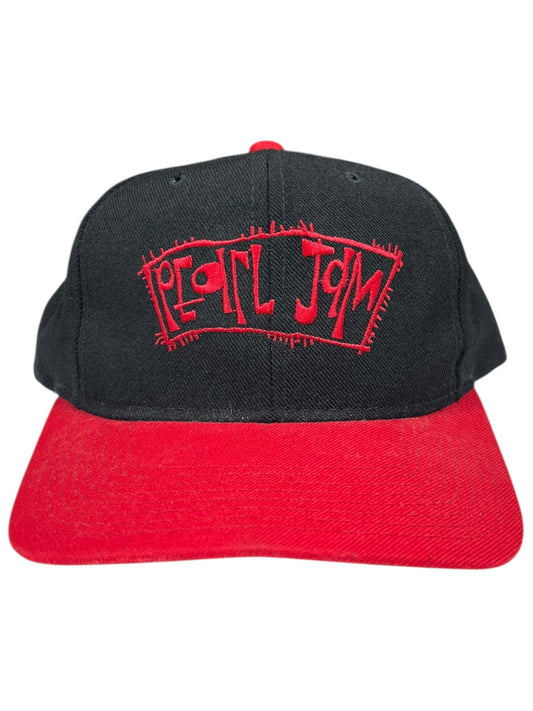 Vintage 90s Pearl Jam two tone wool blend band SnapBack