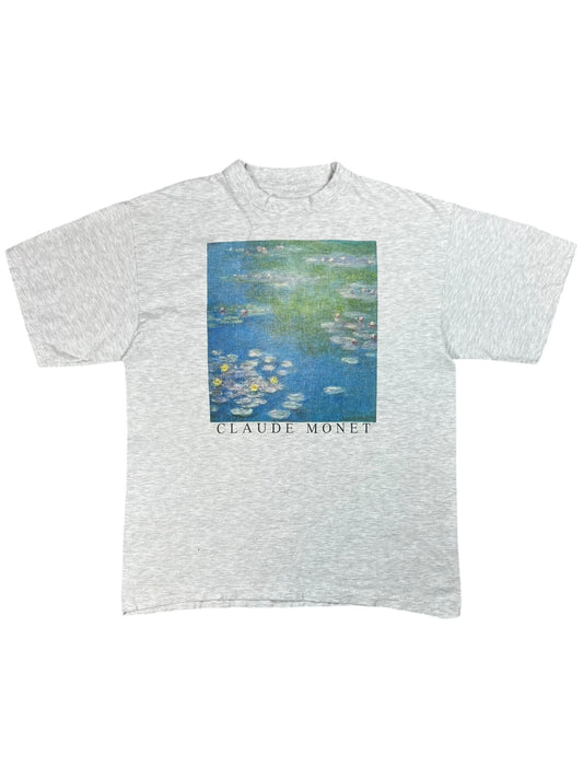 Vintage 90s Claude Monet Water Lillies Euro art tee (L)