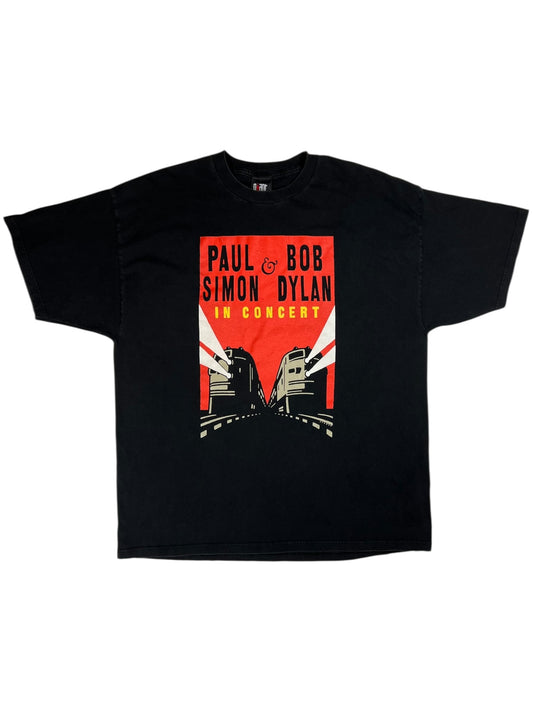 Vintage 1999 GIANT Paul Simon & Bob Dylan tour tee (XXL)