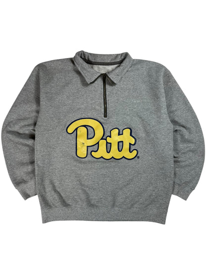 Vintage Y2K Pitt Panthers University of Pittsburgh 1/4 zip sweatshirt (M)