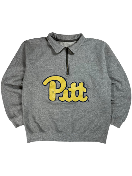 Vintage Y2K Pitt Panthers University of Pittsburgh 1/4 zip sweatshirt (M)