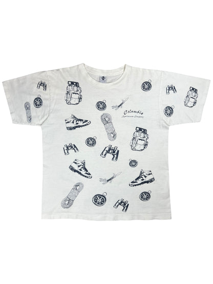 Vintage 90s Columbia Sportswear Company All Over Print tee (L)