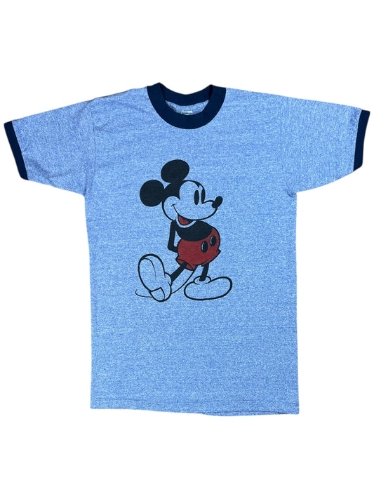 Vintage 1970s Disney Mickey Mouse Tri Color ringer tee (S)
