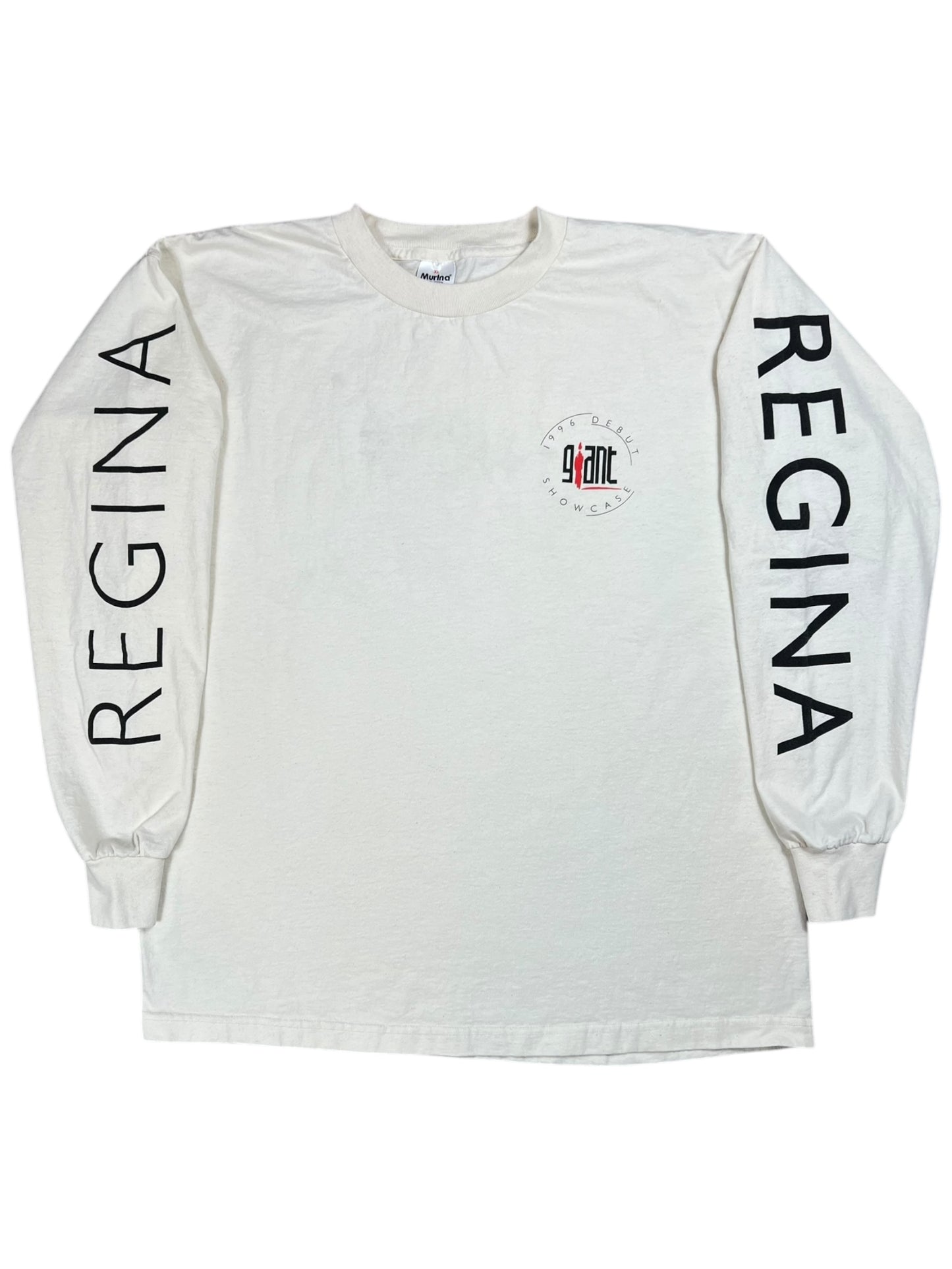 Vintage 1996 Giant Band Merchandising Debut Showcase Regina Canada long sleeve print shirt (XL)