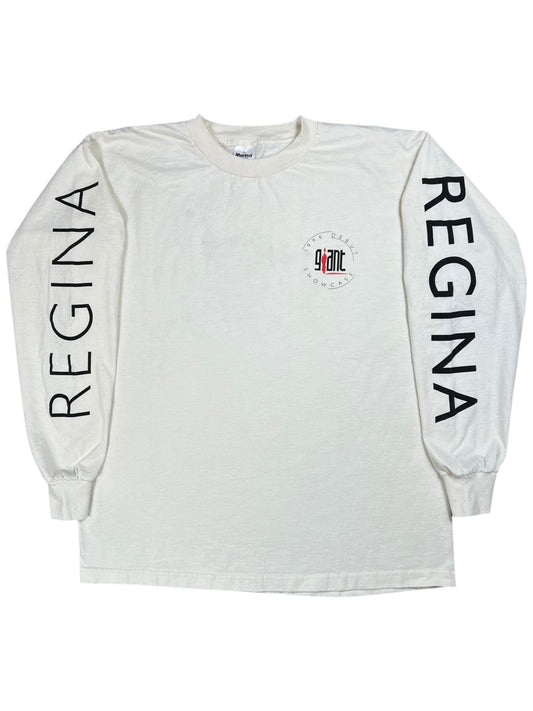 Vintage 1996 Giant Band Merchandising Debut Showcase Regina Canada long sleeve print shirt (XL)