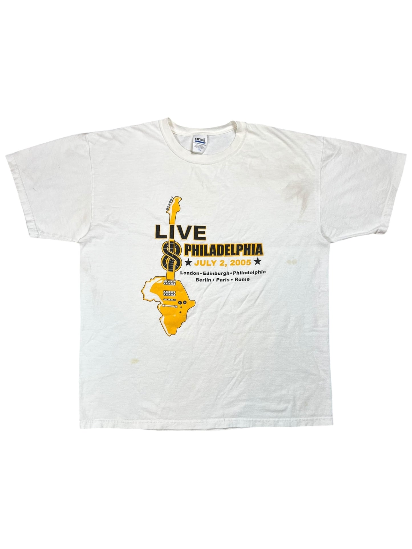Vintage 2005 Live Aid Philadelphia band festival tee (XL)