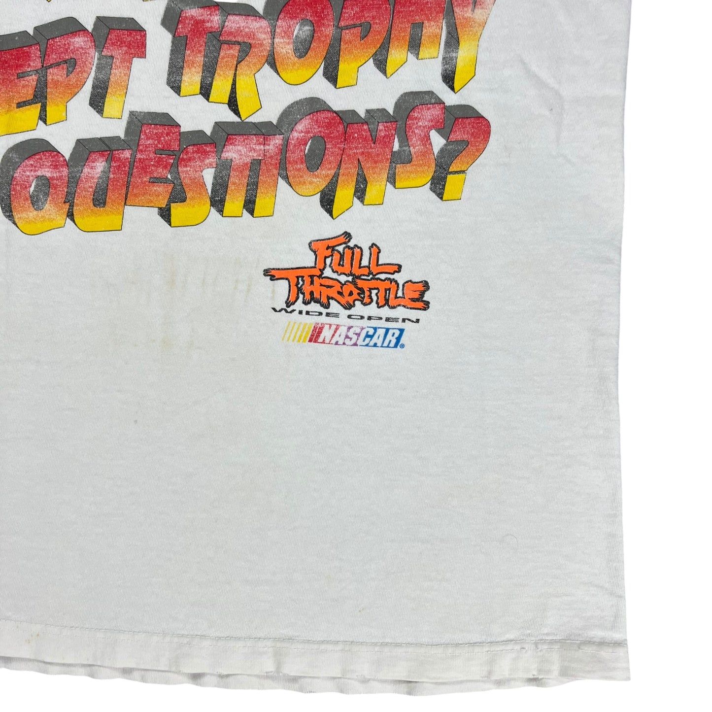 Vintage 90s Full Throttle NASCAR racing tee (M)