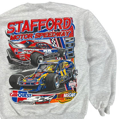 Vintage Y2K NASCAR Stafford Motor Speedway racing crewneck (S)