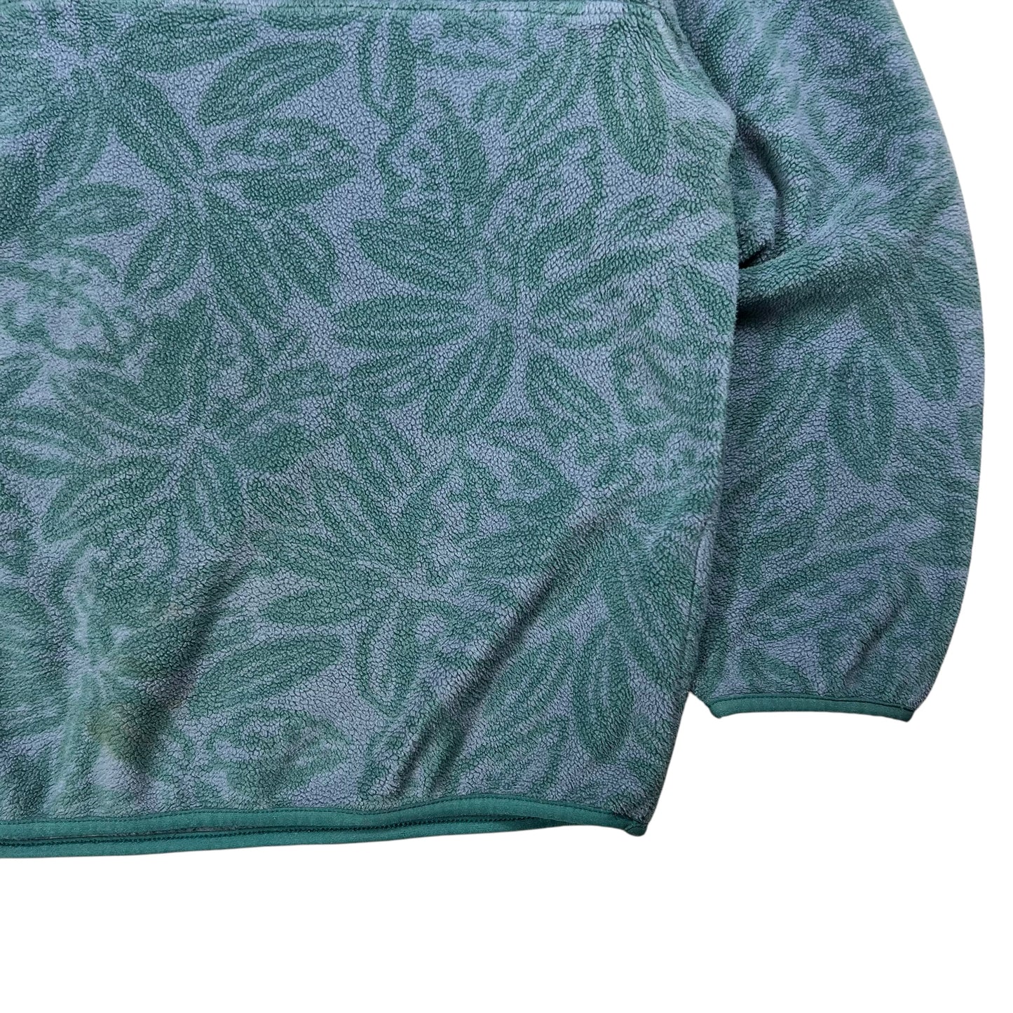 Vintage 1994 Patagonia Synchilla Tropical Sea Green AOP Snap T fleece (XL)