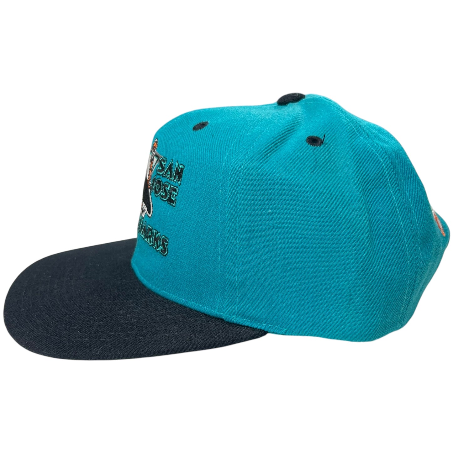 Vintage 90s G Cap San Jose Sharks Block head SnapBack