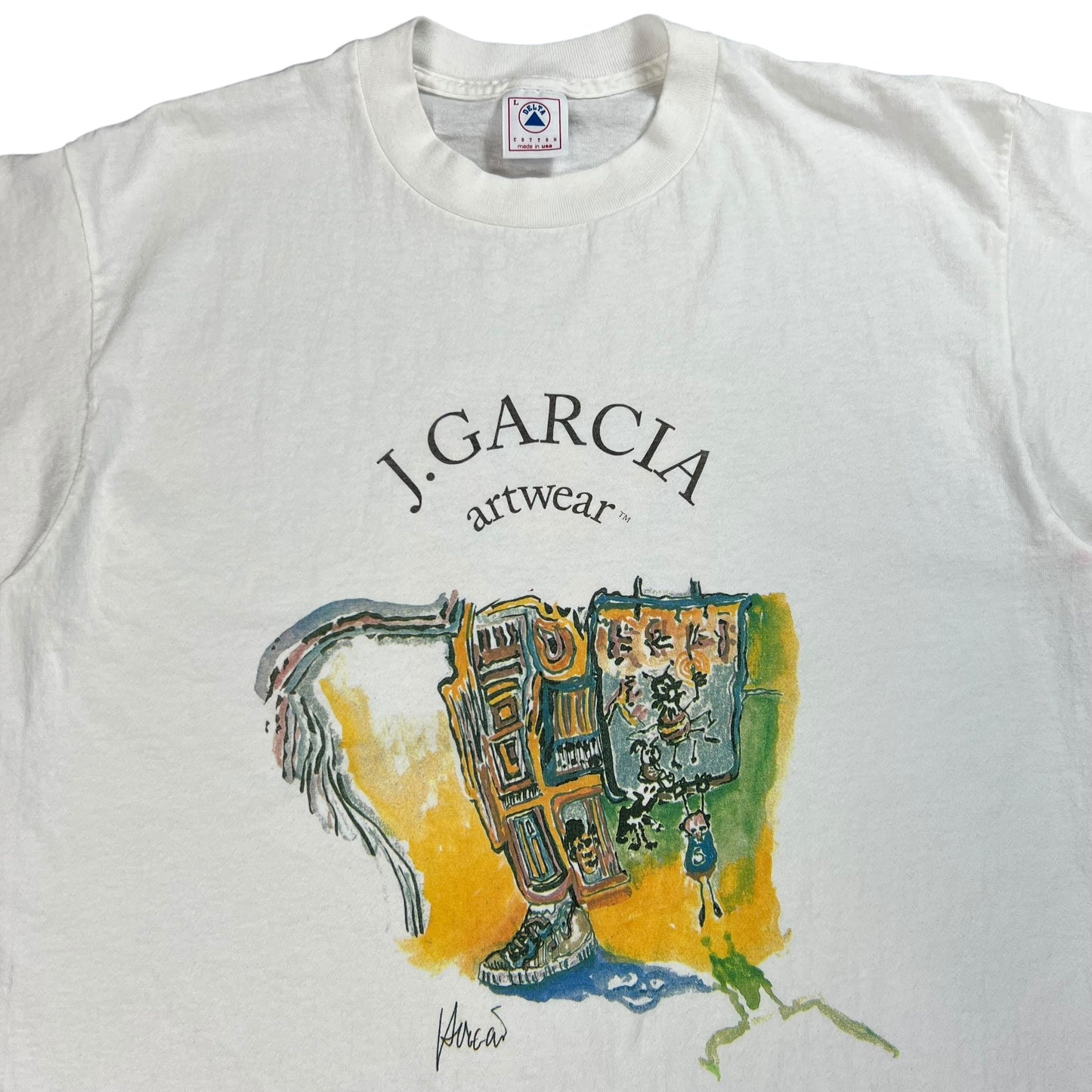 Vintage 1995 Jerry Garcia art wear Grateful Dead art tee (L)