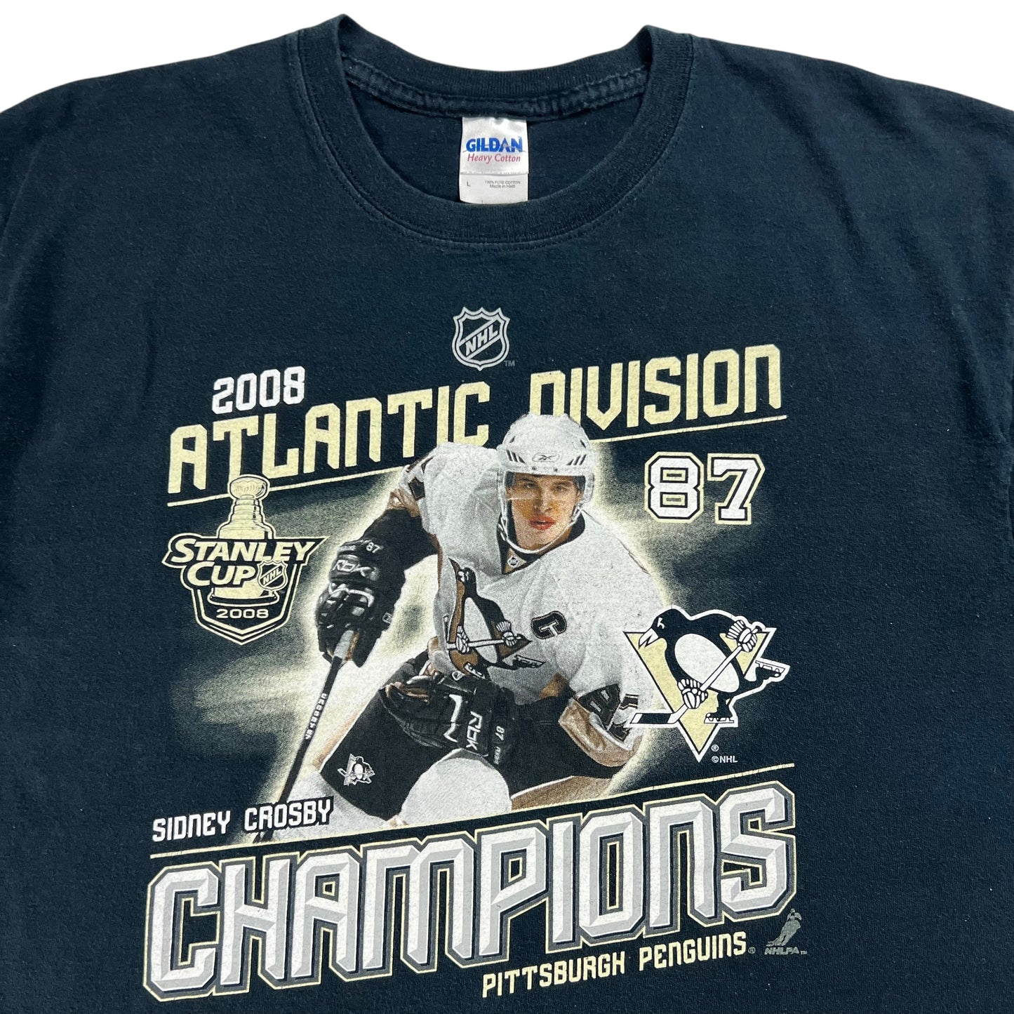 2008 Pittsburgh Penguins Sidney Crosby NHL tee (L)