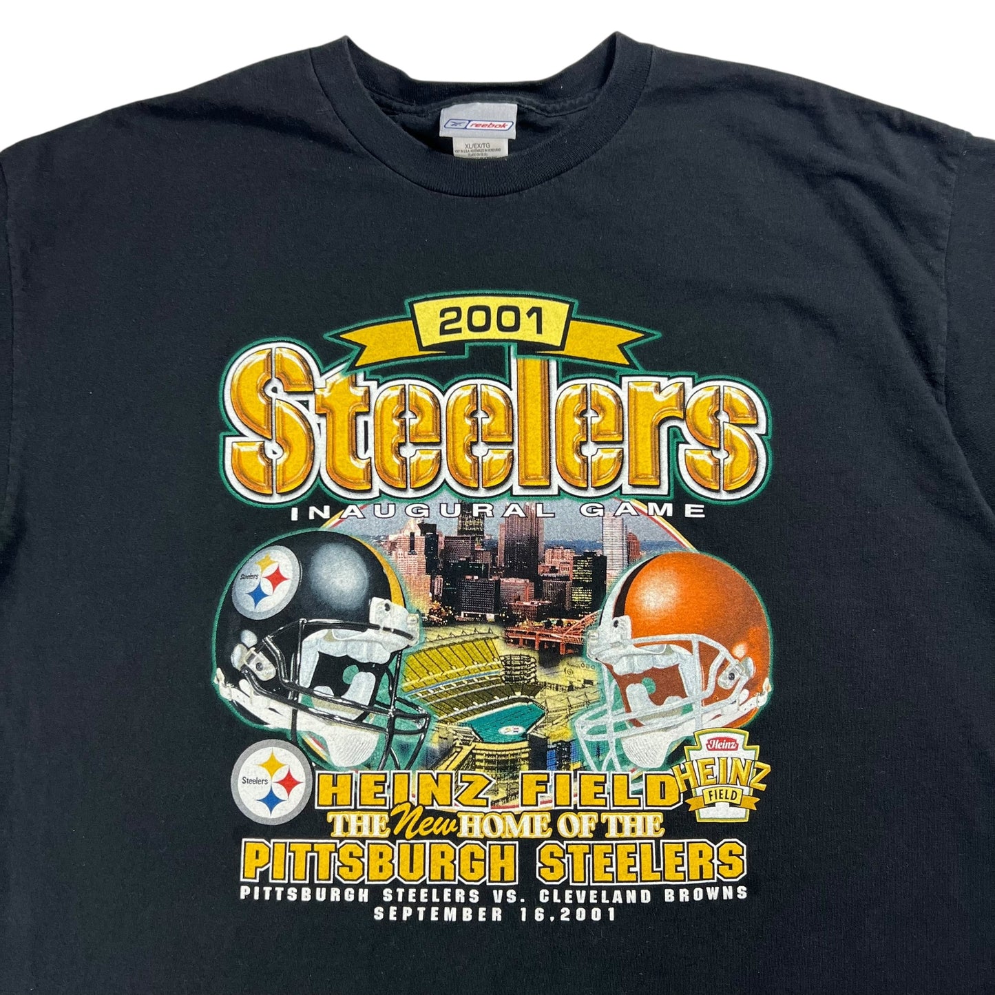 Vintage 2001 Pittsburgh Steelers Cleveland Browns Heinz Field tee (XL)
