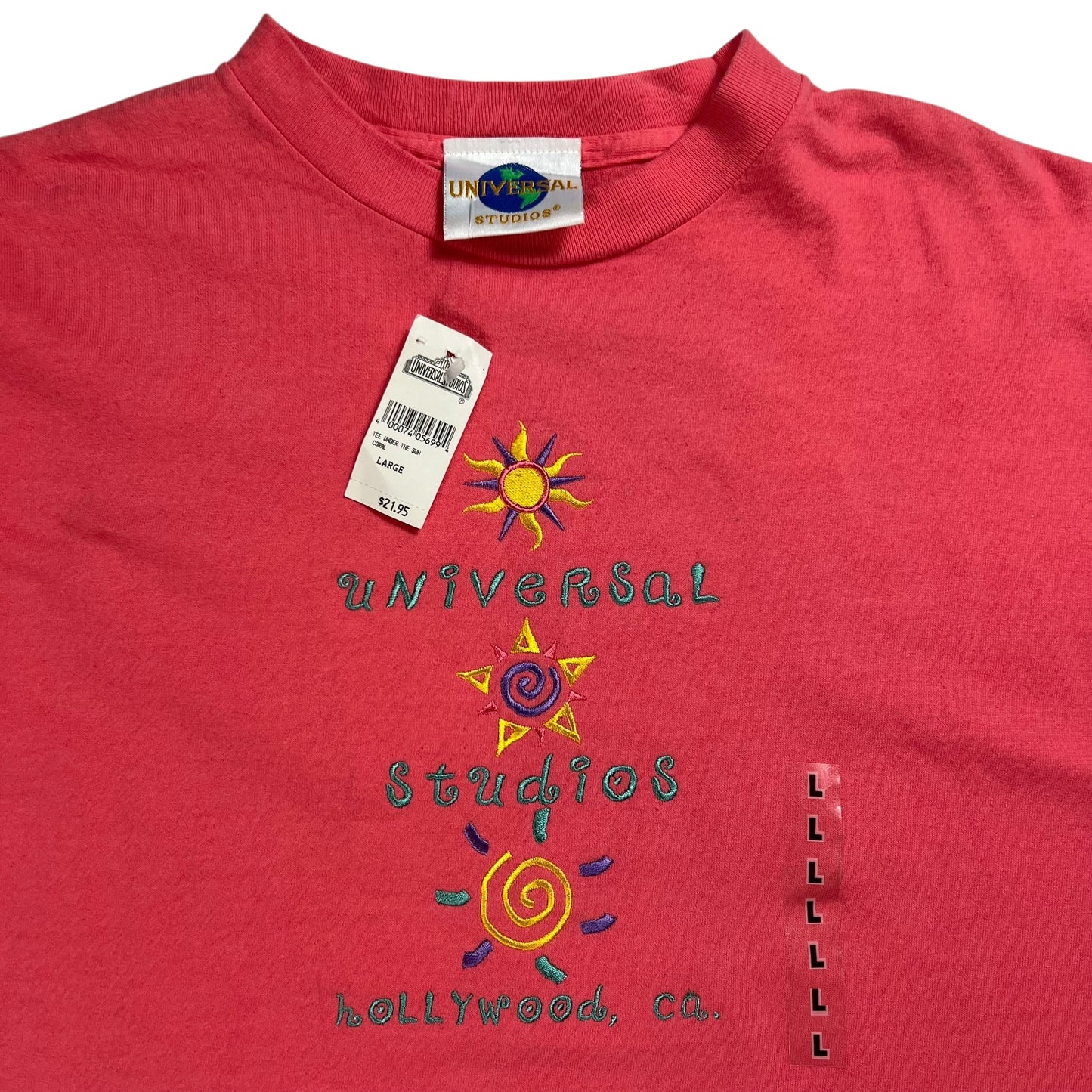 Vintage 90s Universal Studios Hollywood California tee (L) DS NWT