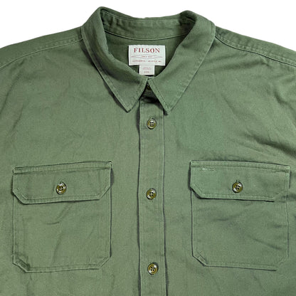 Y2K C.C. Filson Co. Seattle Washington button up shirt (XXXL)