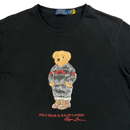 Y2K Polo Ralph Lauren Polo Bear black tee (L)