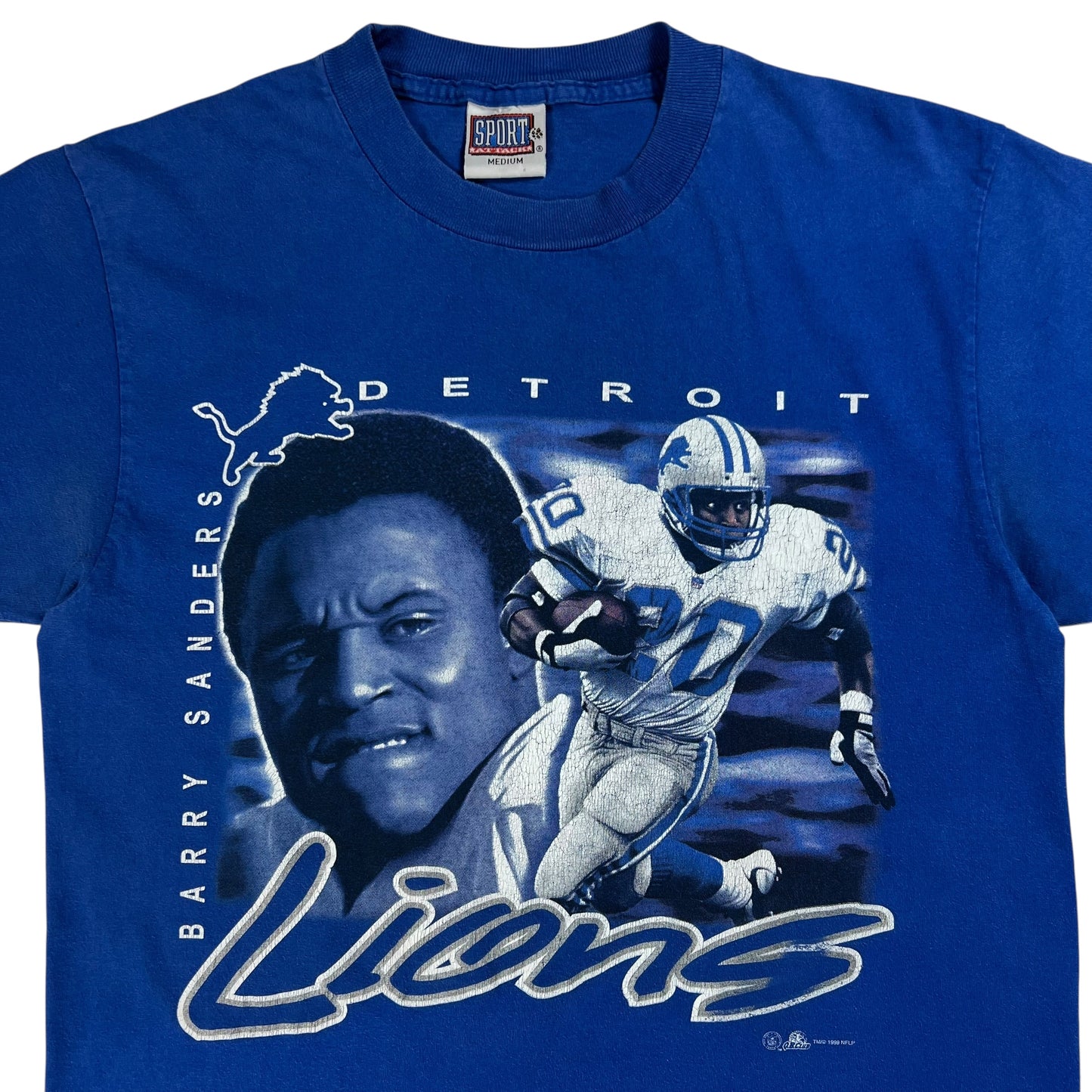 Vintage 1999 Detroit Lions Barry Sanders NFL tee (M)
