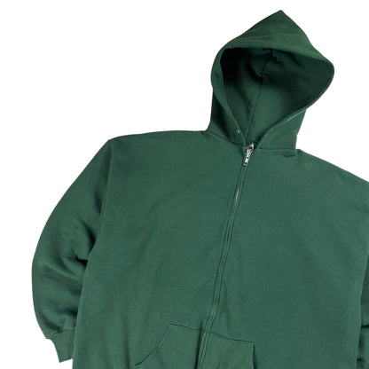 Vintage 90s Jerzees green full zip up hoodie (XL)