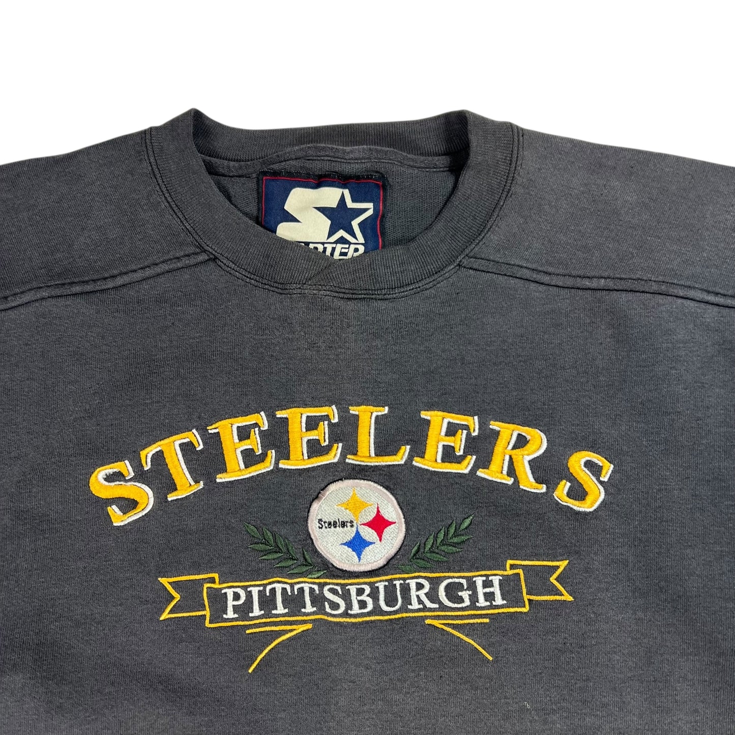 Vintage 90s Starter Pittsburgh Steelers faded crewneck (L)