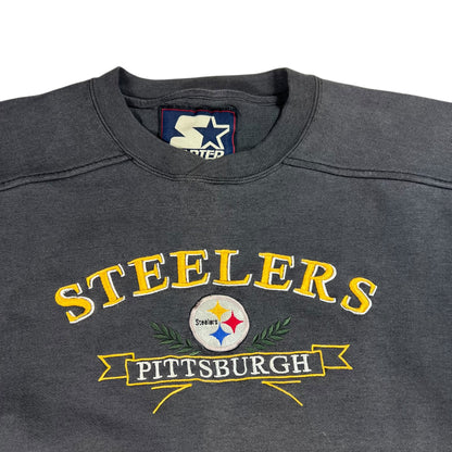 Vintage 90s Starter Pittsburgh Steelers faded crewneck (L)