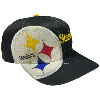 Vintage 90s Pittsburgh Steelers Big Logo Eastport SnapBack